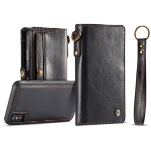 Svart Plånboksfodral med Magnetskal för iPhone X   Kortfack   Magnetic Wallet   CaseMe