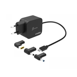 J5create 67w Gan Pd Usb-C, Miniladdare Med 4.5 Mm Dc - Omvandlare