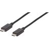 Accell U224B-003B 1 m USB-C USB-IF-certifierad kabel
