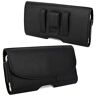 MoKo Phone Holster, Belt Clip Horizontal Holster Pouch with Card Slot Fit 6.5" Phone, iPhone SE 3 2022/13 mini/iPhone 13/iPhone 13 Pro/12 Mini, iPhone 12/12 Pro, iPhone SE 2020, Galaxy S20, Black