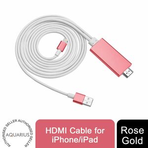Aquarius HDMI Cable for iPhone/iPad Rose Gold