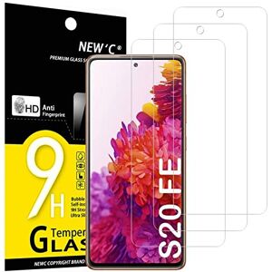 NEW'C [3 Pack Designed for Samsung Galaxy S20 FE / S20 FE 5G Screen Protector Tempered