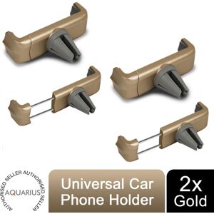 Aquarius Car Phone Holder Air Vent Mount , Gold - 2x