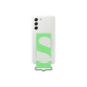 Samsung Galaxy S21 FE Silicone Cover with Strap in White