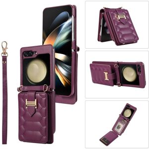 Bluetooth headset Crossbody Leather Phone Case Phone Case for Samsung Galaxy Z Flip 5 4 3 Flip5 Flip4 Flip3 Z Fold 5 Fold4 Fold3 5G Wallet with Card Holder Stand Cover