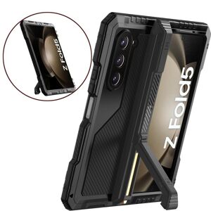 Bluetooth headset Rugged Armor 360 Full Mobile Phone Case For Samsung Galaxy Z Fold4 Fold5 Fold 4 5 Metal Aluminum Shockproof Cover