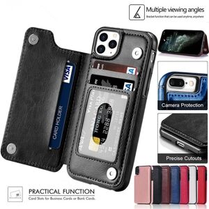 Bluetooth headset Leather Wallet Back Case for iphone 14 13 12 11 Pro X XR Xs max 7 8 Plus/Samsung S22 S23 S21 S20 FE Ultra A13 A33 A53 A12 A22 A32 A52 A51 Flip Cover