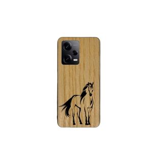 Enowood Xiaomi Redmi Note Handmade Wooden Phone Case - Horse - Redmi Note 8T - Ash