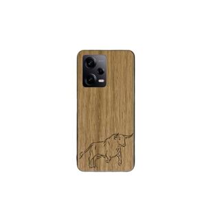 Enowood Handmade Xiaomi Redmi Note Phone Wood Case - Taurus - Redmi Note 8T - Oak