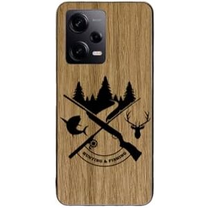 Enowood Xiaomi Redmi Note Handmade Wooden Phone Case - Hunting - Redmi Note 10S - Oak