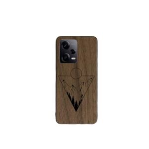 Enowood Xiaomi Redmi Note Handmade Wooden Phone Case - Landscape3 - Redmi Note 10 - Walnut