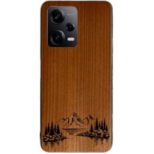 Enowood Xiaomi Redmi Note Handmade Wooden Phone Case - Lake - Redmi Note 10 - Makore