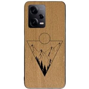 Enowood Xiaomi Redmi Note Handmade Phone Wood Case - Landscape3 - Redmi Note 10 Pro - Beech