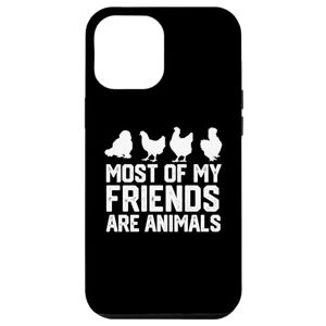 chicken lover chiken smile happy chiken iPhone 15 Plus funny Most Of My Friends Are Animals chickens Case