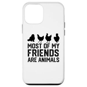chicken lover chiken smile happy chiken iPhone 12 mini Most Of My Friends Are Animals chickens Case