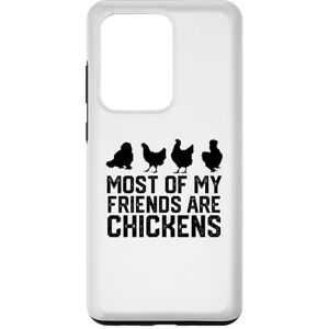 chicken lover chiken smile happy chiken Galaxy S20 Ultra Most Of My Friends Are chickens Case