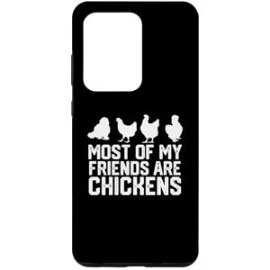 chicken lover chiken smile happy chiken Galaxy S20 Ultra Most Of My Friends Are chickens Case