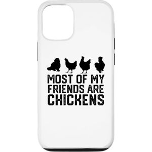 chicken lover chiken smile happy chiken iPhone 15 Most Of My Friends Are chickens Case