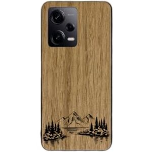 Enowood Xiaomi Redmi Note Handmade Wooden Phone Case - Lake - Redmi Note 9 - Oak