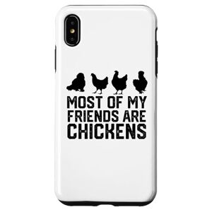 chicken lover chiken smile happy chiken iPhone XS Max Most Of My Friends Are chickens Case