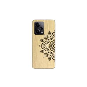 Enowood Xiaomi Redmi Note Handmade Wooden Phone Case - Mandala - Redmi Note 10 - Charm