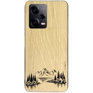 Enowood Xiaomi Redmi Note Handmade Wooden Phone Case - Lake - Redmi Note 10 Pro - Charm