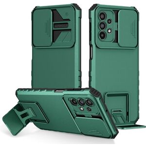 SHAMMA for Galaxy A23 4G SM-A235 A235F/DS Case Compatible with Samsung Galaxy A23 4G Phone Case Cover [PC backptare + TPU soft shell+Ring stand] LTW-GZ Dark green