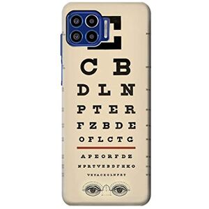 Innovedesire Eye Exam Chart Decorative Decoupage Poster Case Cover For Motorola One 5G