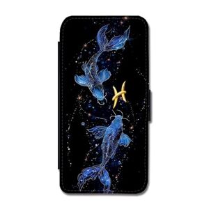 Giftoyo Zodiac Pisces Flip Wallet Case for Samsung Galaxy S21 FE