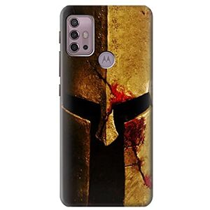 Innovedesire Warrior Spartan Helmet Case Cover For Motorola Moto G30, G20, G10