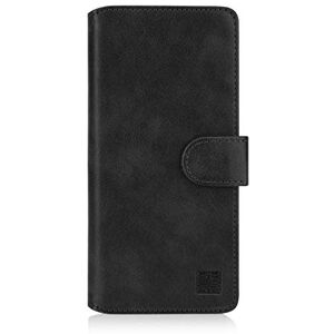 32nd Essential Series 2.0 - Book Wallet PU Leather Flip Case Cover For Xiaomi Redmi 7A, Design With Card Slot and Magnetic Closure - Black