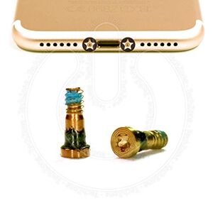 TechZone 2 x Bottom Screws Pentalobe GOLD Screw set for Apple iPhone 7 & iPhone 7 Plus