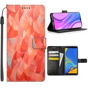 Elgzigok Wallet Phone Case for Samsung Galaxy Note 20 Note 20 Ultra Note 10 Note 10+ Note 8 Note 9 4G/5G with Salmon-BI150 PU Leather with Card Holder