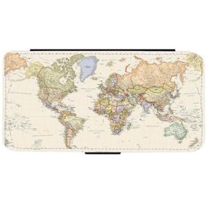 Giftoyo Map of the World Flip Wallet Case for Samsung Galaxy Note20