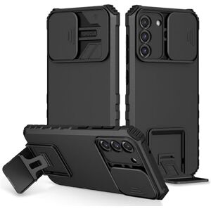 SHAMMA for Galaxy S20 FE G780F G780F/DSM G780G Case Compatible with Samsung Galaxy S20 FE Phone Case Cover [PC backptare + TPU soft shell+Ring stand] LTW-GZ black