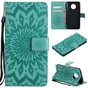 FQY-TEC Motorola Moto G6 Plus(5.9") case,[Green]S[Pu Leather]and[TPU]Wallet,Card slot,Support Case for Motorola Moto G6 Plus(5.9")