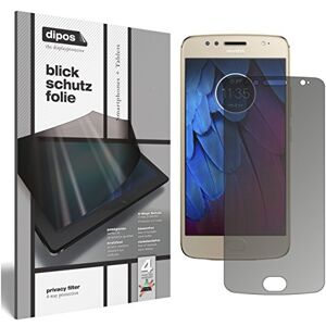 dipos I Privacy Filter compatible with Motorola Moto G5s Plus Screen Protector Anti-Spy 4-Way Protection