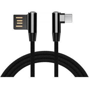 Aquarius Universal Type-C Cable Aluminium, Black - One Size