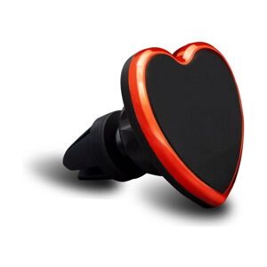 Aquarius Car Vent Universal Dock Station Magnetic Car Phone Holder Heart Metallic Red - One Size