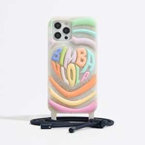 BIMBA Y LOLA Multicolor iPhone 12/12 Pro silicone case PASTEL PINK UN adult