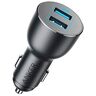 Anker Car Charger, Quick Charge 3.0 36W Metal Dual USB Car Charger Adapter, Powe