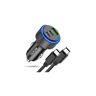 USB C Car Charger Adapter 66W, Tepow 3 Port USB Car Charger Fast Charge with USB