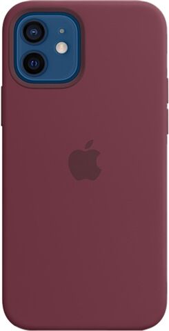Refurbished: Apple iPhone 12/12 Pro Silicone Case with MagSafe - Plum