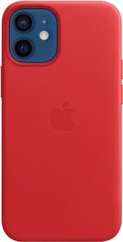 Refurbished: Apple iPhone 12 mini Leather Case with MagSafe - (PRODUCT)RED