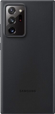 Refurbished: Samsung Galaxy Note 20 Ultra Leather Cover Case - Black