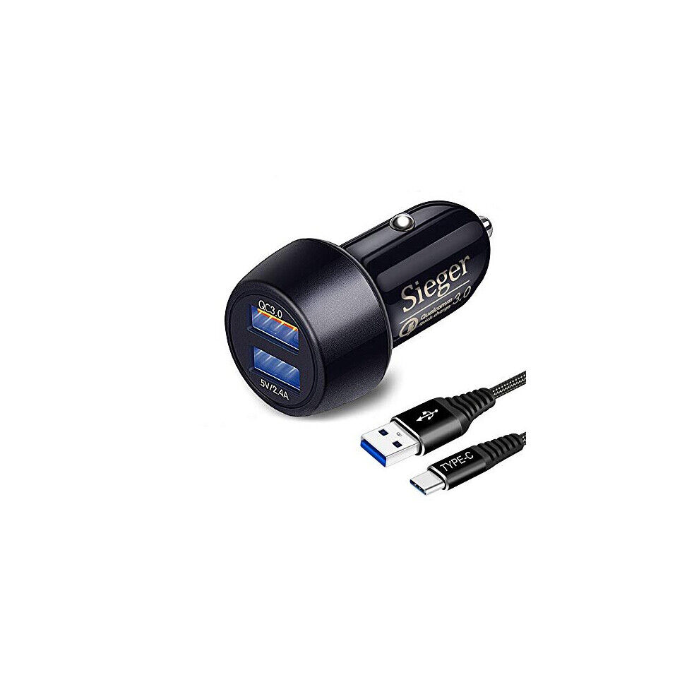 SENGEXIN USB Car Charger For Samsung Galaxy S20 S21 Plus Ultra FE 5G,S10 Lite S10E,Note 1
