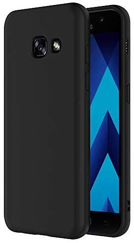 AICEK Samsung Galaxy A5 2017 Case, Black Silicone Cover for Galaxy A5 2017 Black