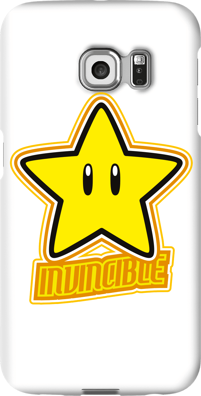 Nintendo Super Mario Invincible Phone Case - Samsung S6 Edge - Snap Case - Matte