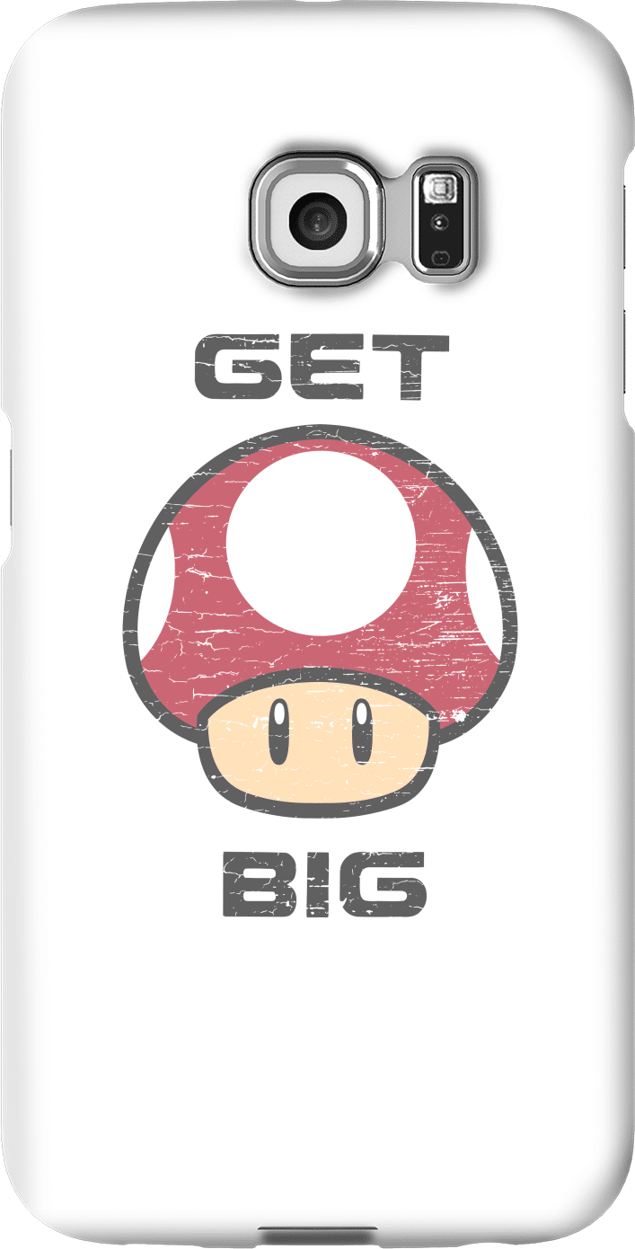 Nintendo Super Mario Get Big Mushroom Phone Case - Samsung S6 Edge - Snap Case - Matte