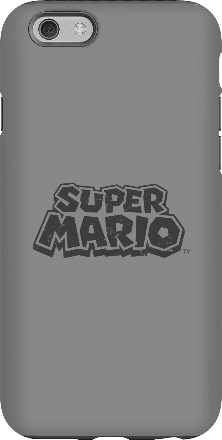 Nintendo Super Mario Distressed Logo Phone Case - iPhone 6 - Tough Case - Matte